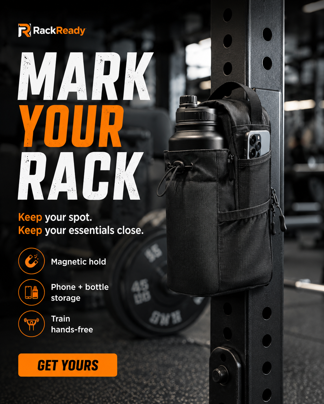 RackReady Magnetic Gym Bag
